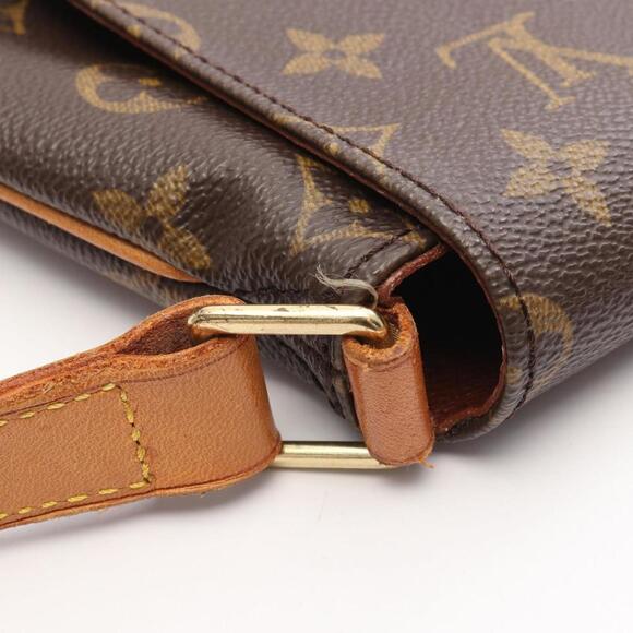 LOUIS VUITTON Brown Monogram Leather Shoulder Bag - Picture 11 of 13